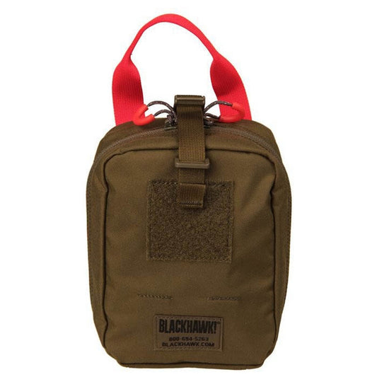 BlackHawk Quick Release Medical Pouch 7"x5.5"x3" MOLLE Webbing Velcro Panel 500 Denier Ballistic Nylon ( Universal )