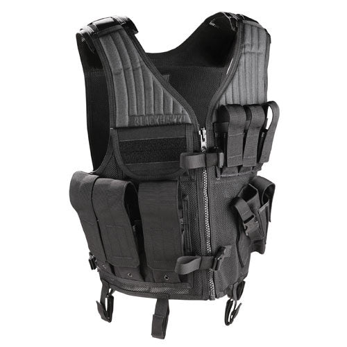black tactical gear Blackhawk Omega Elite Pistol Vest Black Nylon Mesh – Tactical Police Gear